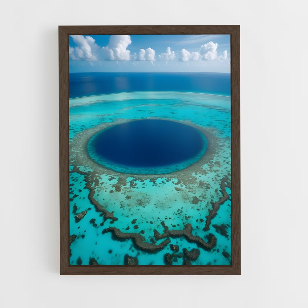 Poster Le Trou Bleu de Belize – affiche Plongée sous-marine (vue 5)